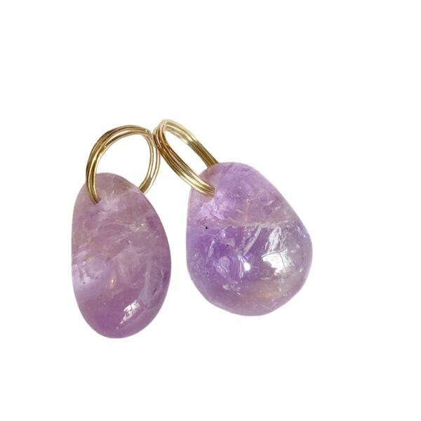 ametyst tumble pendant